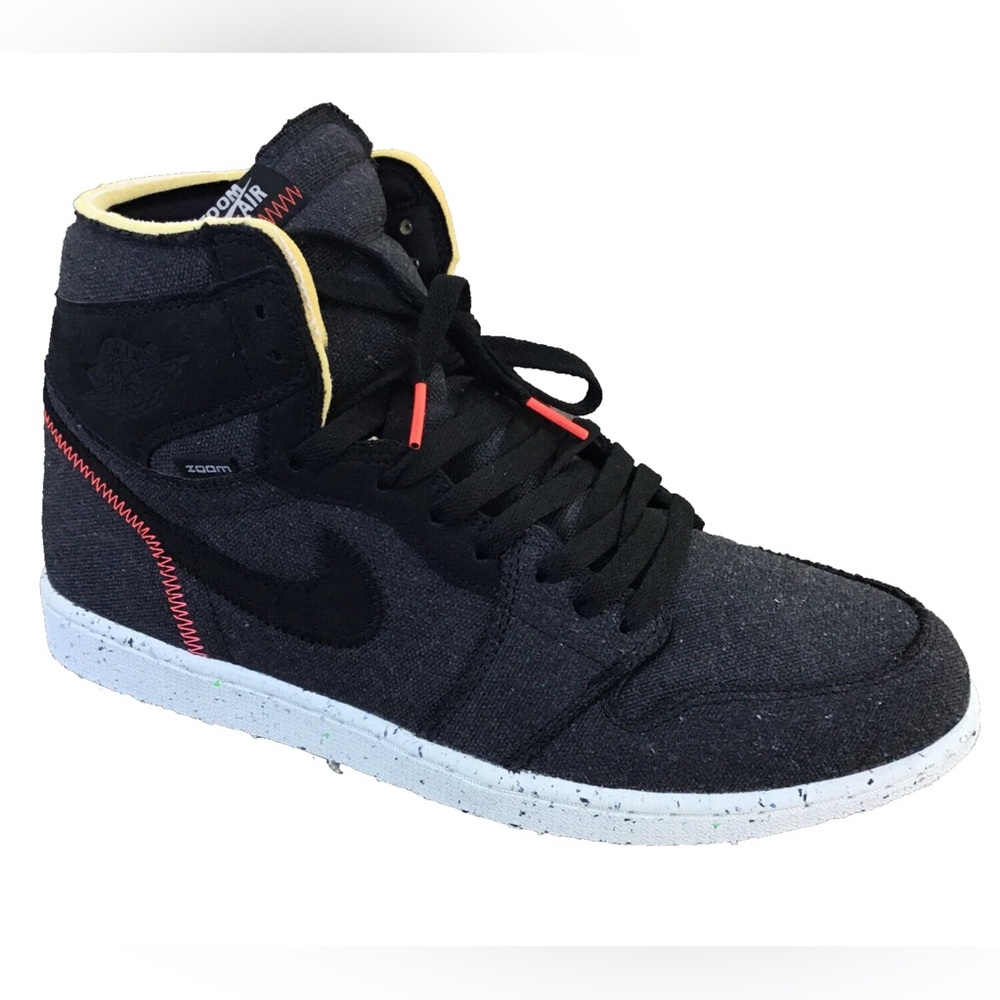 Nike Black and Yellow High-Top Sneakers